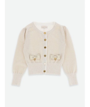 Angels Face Girls Nicolette Cardigan in Gold meilleur choix