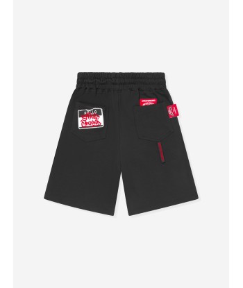 Sprayground Boys Label Shark Shorts in Black En savoir plus