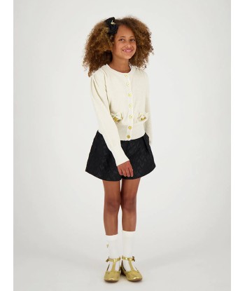 Angels Face Girls Nicolette Cardigan in Gold meilleur choix