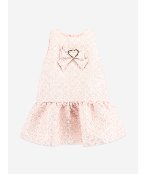 Angels Face Girls Anneka Jacquard Dress in Pink de technologie