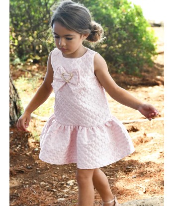 Angels Face Girls Anneka Jacquard Dress in Pink de technologie