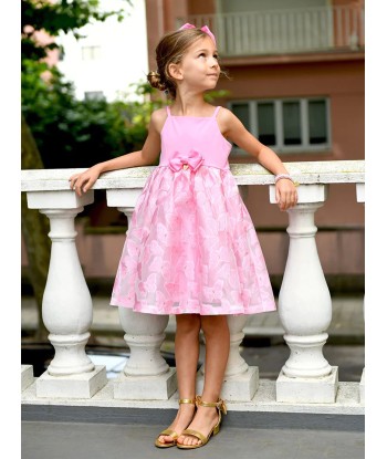 Angels Face Girls Apollo Butterfly Strappy Dress in Pink de la marque