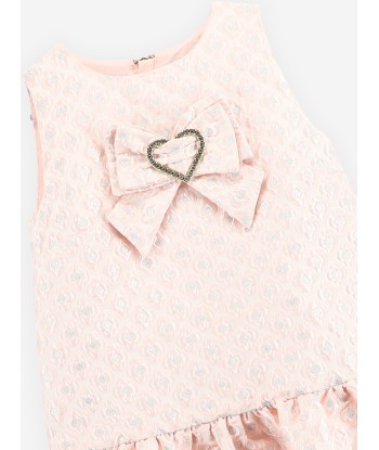 Angels Face Girls Anneka Jacquard Dress in Pink de technologie