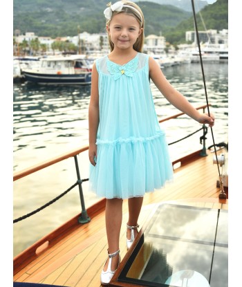 Angels Face Girls Caria Sleeveless Butterfly Dress in Blue JUSQU'A -70%! 