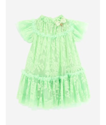 Angels Face Girls Vida Lace Dress in Green pas cher