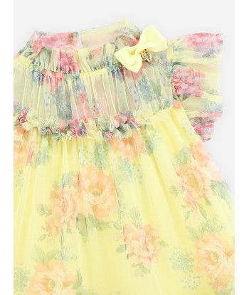 Angels Face Girls Marigold Flower Tulle Dress in Yellow votre