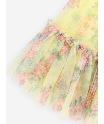 Angels Face Girls Marigold Flower Tulle Dress in Yellow votre