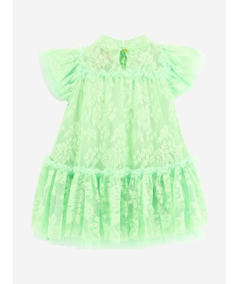 Angels Face Girls Vida Lace Dress in Green pas cher