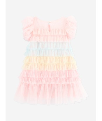 Angels Face Girls Waterfall Ruffle Dress in Pink Livraison rapide