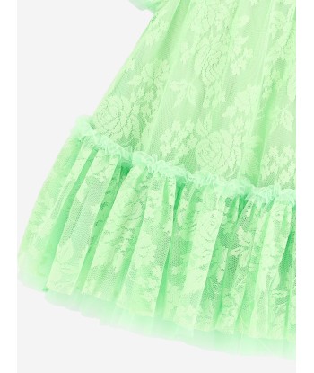 Angels Face Girls Vida Lace Dress in Green pas cher