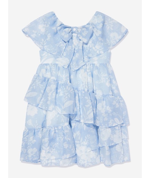 Patachou Girls Ruffle Dress in Blue À commander