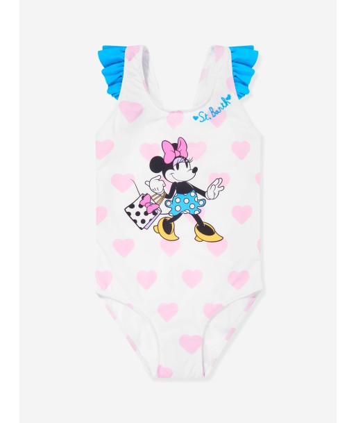 MC2 Saint Barth Girls Disney Minnie Hearts Swimsuit in Multicolour Dans la société mordern