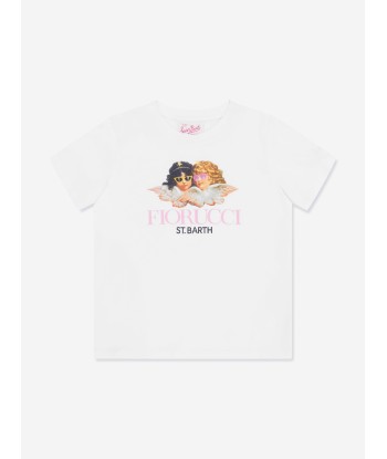 MC2 Saint Barth Girls Fiorucci Angels T-Shirt in White 50-70% off 