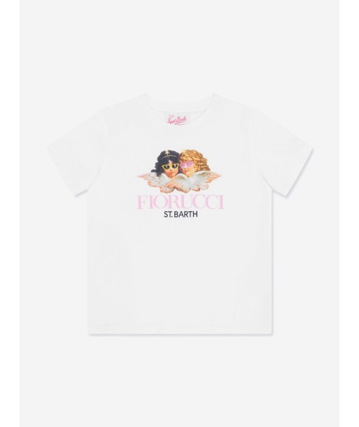 MC2 Saint Barth Girls Fiorucci Angels T-Shirt in White 50-70% off 