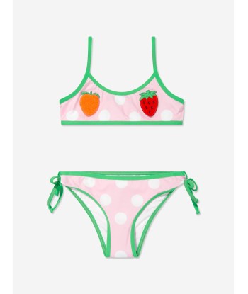 MC2 Saint Barth Girls Fruit Bralette Bikini in Multicolour chez Cornerstreet bien 