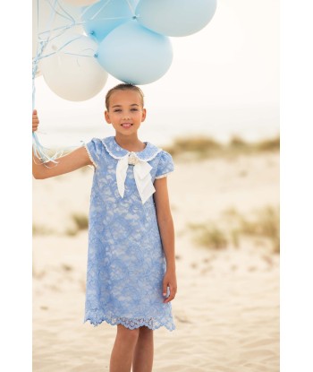 Patachou Girls Party Dress in Blue livraison gratuite