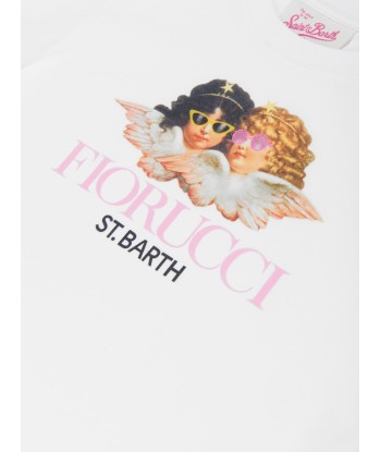 MC2 Saint Barth Girls Fiorucci Angels T-Shirt in White 50-70% off 