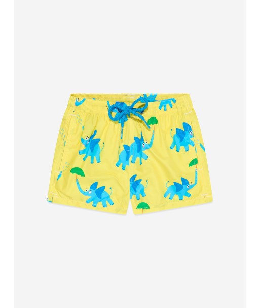 MC2 Saint Barth Boys Elephant Swim Shorts in Yellow la colonne vertébrale