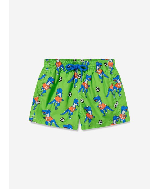 MC2 Saint Barth Boys Dino Football Swim Shorts in Green des créatures d'habitude