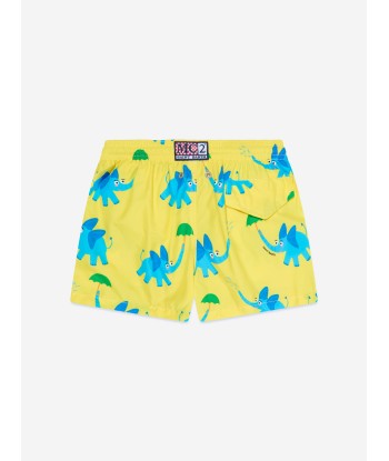 MC2 Saint Barth Boys Elephant Swim Shorts in Yellow la colonne vertébrale