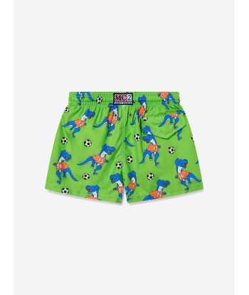 MC2 Saint Barth Boys Dino Football Swim Shorts in Green des créatures d'habitude