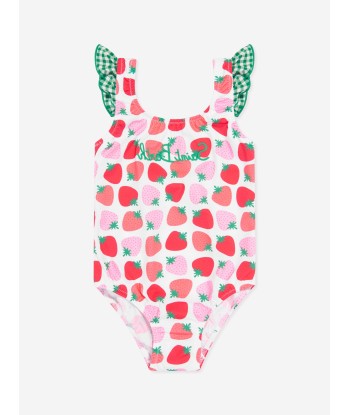 MC2 Saint Barth Girls Strawberry Swimsuit in Multicolour en ligne