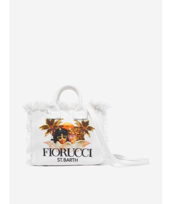 MC2 Saint Barth Girls Fiorucci Angels Tote Bag in White Véritable concentré