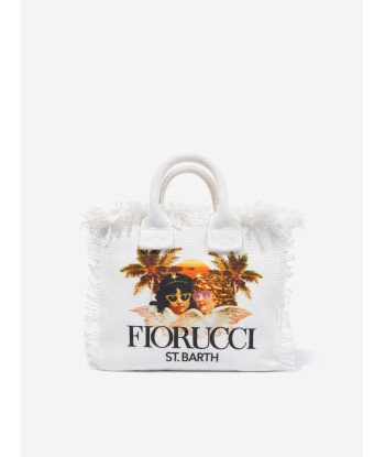 MC2 Saint Barth Girls Fiorucci Angels Tote Bag in White Véritable concentré