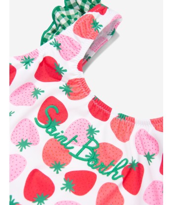 MC2 Saint Barth Girls Strawberry Swimsuit in Multicolour en ligne