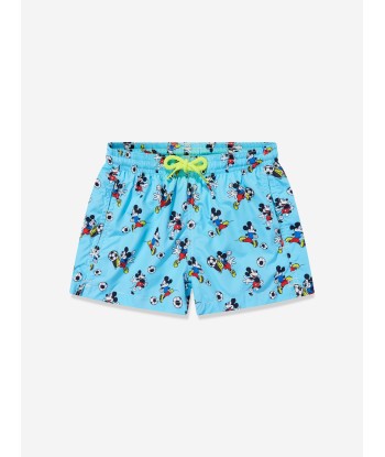 MC2 Saint Barth Boys Disney Mickey Football Swim Shorts in Blue de l' environnement