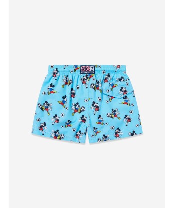 MC2 Saint Barth Boys Disney Mickey Football Swim Shorts in Blue de l' environnement