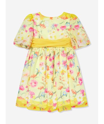 Patachou Girls Floral Party Dress in Yellow ouvre sa boutique