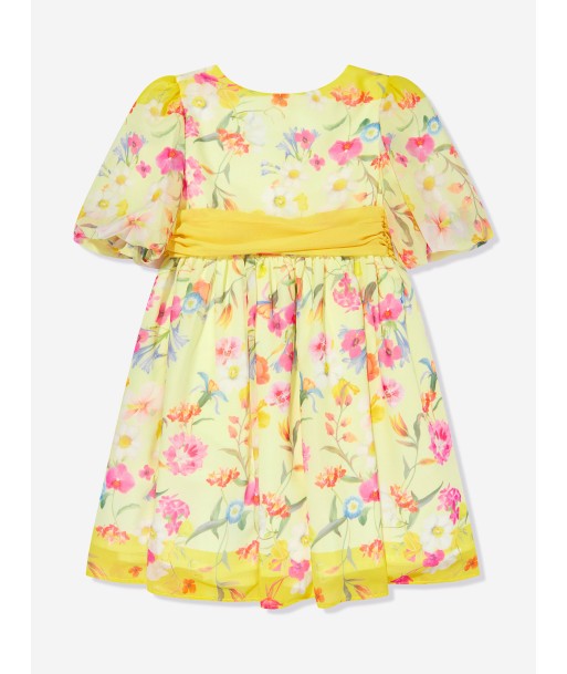 Patachou Girls Floral Party Dress in Yellow ouvre sa boutique