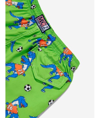 MC2 Saint Barth Boys Dino Football Swim Shorts in Green des créatures d'habitude