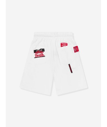 Sprayground Boys Label Shark Shorts in White Par le système avancé 