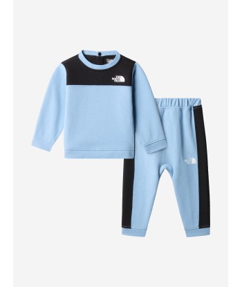 The North Face Baby TNF Tech Crew Tracksuit in Blue la colonne vertébrale