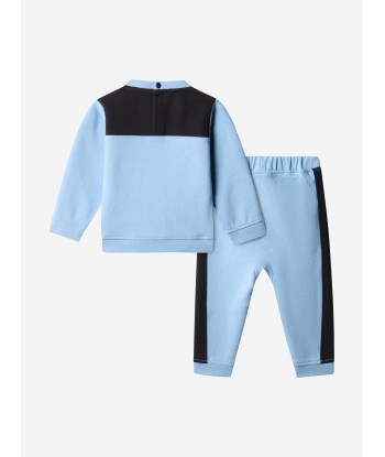 The North Face Baby TNF Tech Crew Tracksuit in Blue la colonne vertébrale