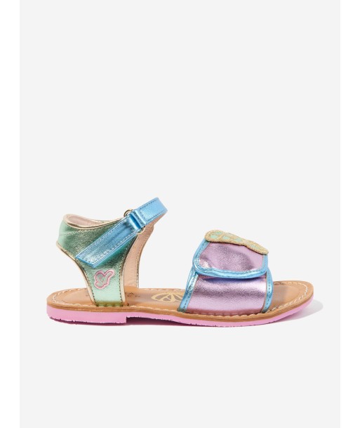 Sophia Webster Girls Leather Butterfly Sandals in Multicolour JUSQU'A -70%! 