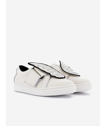 Sophia Webster Girls Leather Heavenly Trainers in White solde