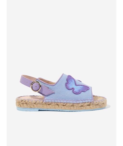 Sophia Webster Girls Butterfly Espadrille Sandals in Purple acheter en ligne