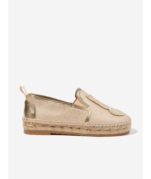 Sophia Webster Girls Butterfly Espadrilles in Gold shop