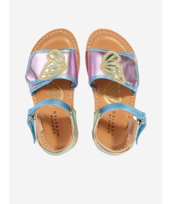 Sophia Webster Girls Leather Butterfly Sandals in Multicolour JUSQU'A -70%! 