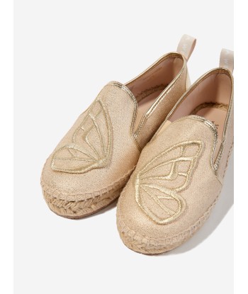 Sophia Webster Girls Butterfly Espadrilles in Gold shop