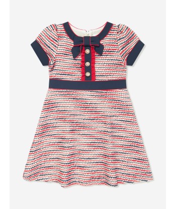 Patachou Girls Jacquard Yacht Club Dress in Multicolour pas cher chine