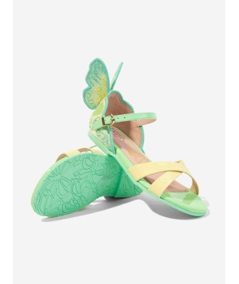 Sophia Webster Girls Leather Chiara Embroidery Sandals in Green à prix réduit toute l'année