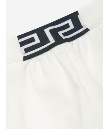 Versace Girls Gabardine Shorts in White les ctes