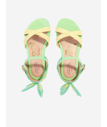 Sophia Webster Girls Leather Chiara Embroidery Sandals in Green à prix réduit toute l'année