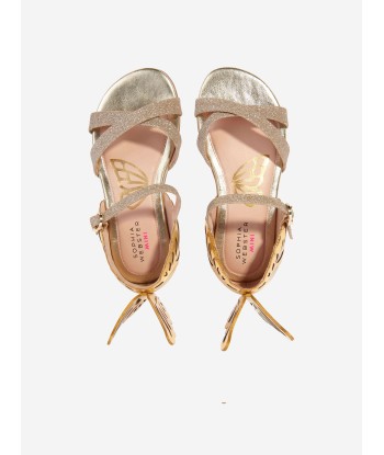 Sophia Webster Girls Leather Heavenly Sandals in Gold 2023