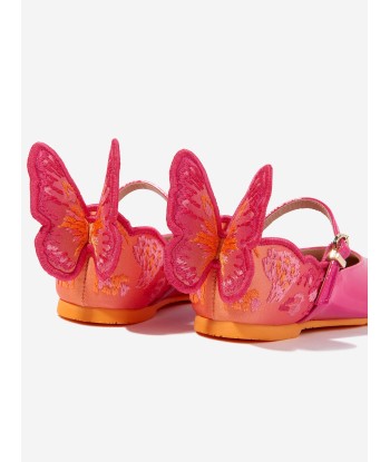 Sophia Webster Girls Leather Chiara Emboidery Shoes in Pink 50% de réduction en Octobre 2024