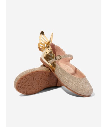 Sophia Webster Girls Leather Heavenly Shoes in Gold Venez acheter